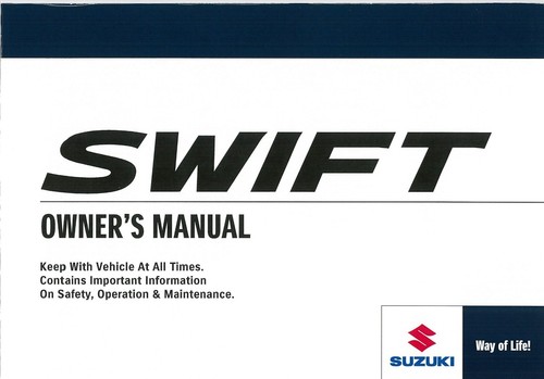 Suzuki swift - swift, onwards)