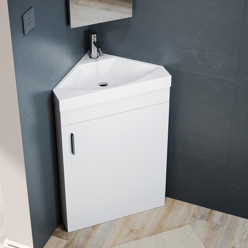 Corner bathroom vanity unit - corner,