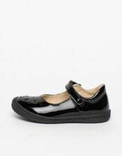 Primigi Girls Kids Black Patent School Shoe 6432100