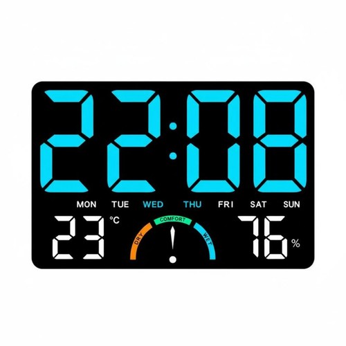Large screen led clock - large,