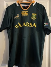 RUGBY SHIRT SOUTH AFRICA CANTERBURY 2012/13 HOME JERSEY SIZE: LARGE (L)