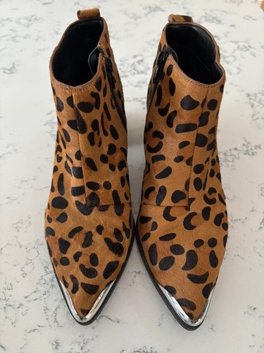 Vgc topshop leopard - topshop, fur
