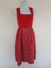 Vintage Dress Red Pinafore
