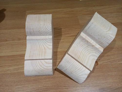 Pine wood corbels - corbels, decorative