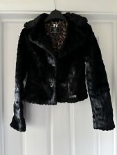 LIPSY BLACK SHORT FUR JACKET