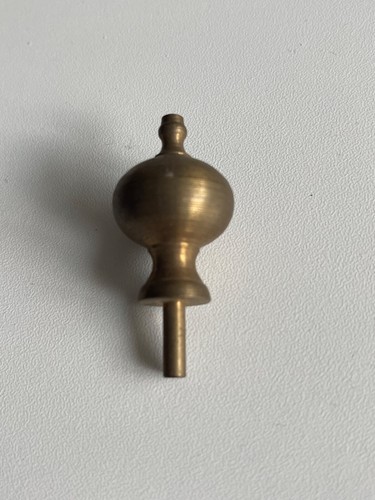 Brass ball finial clock - brass,
