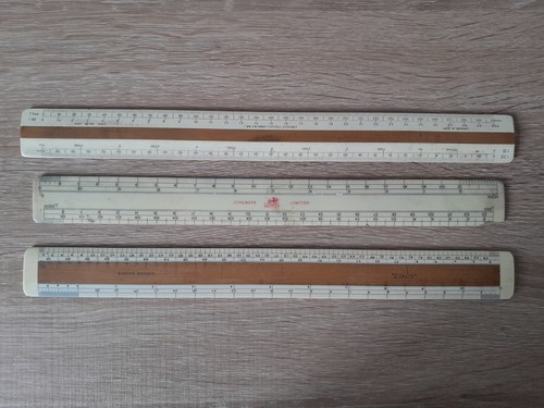 Vintage scale rulers - scale,