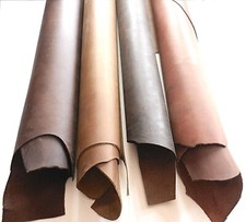 2mm Thick Antique Vintage Oiled Leather Brown - Saddle Tan  Brown Cedar Savana