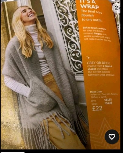 Avon hope neutral grey - grey, cape