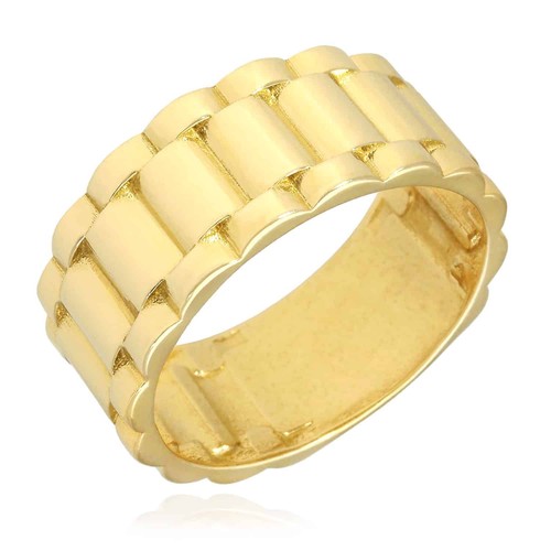 Solid 10k gold yellow 5mm - gold, 9.5mm
