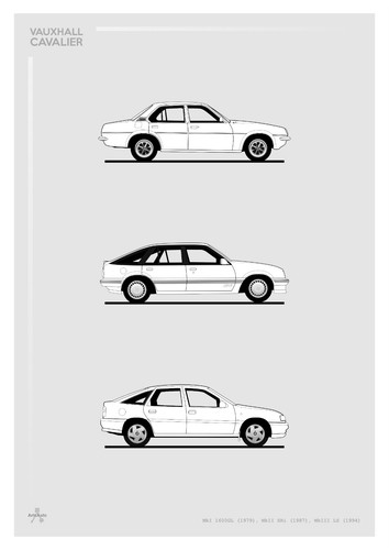 Poster vauxhall cavalier - poster,