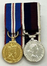 British Military Issue Miniature Medal Pair, RAF Long Service & Golden Jubilee
