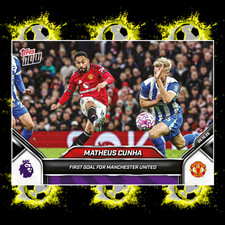 Matheus Cunha PRESALE, Manchester United, First Goal - 25/26 EPL Topps NOW #40