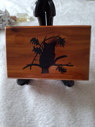Cedar wood owl box - wood,
