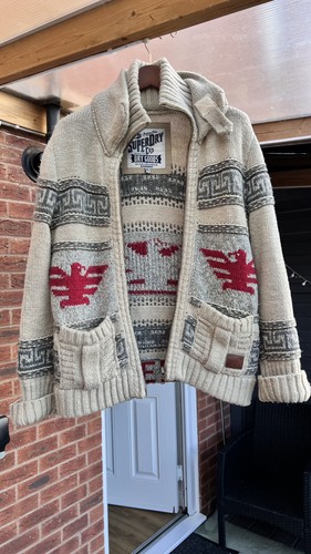 Superdry cardigan jacket - superdry, aztec