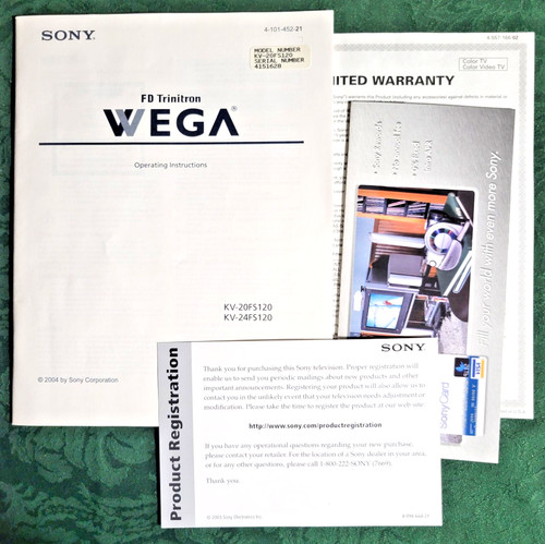 Sony trinitron 2004 wega tv - sony,