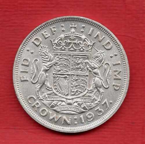 1937 silver crown coin - 1937,