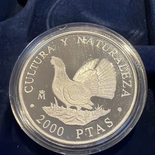 2000 pesetas Spanish Silver