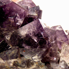 Purple Fluorite Crystal Cluster Heights Qu Weardale UK Mineral Specimen 8.5cm