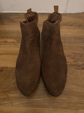 Brown Suede Beatle Boots -