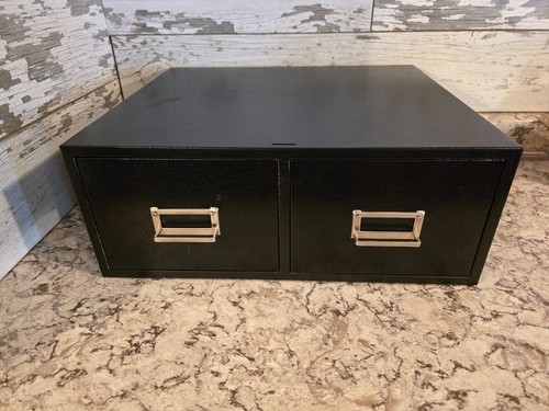 Metal file card drawer - file,