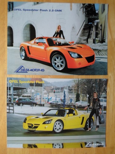 Opel speedster flash brochures - opel,
