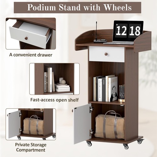 Podium stand with wheels - stand,