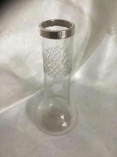 Antique cut glass vase - antique,