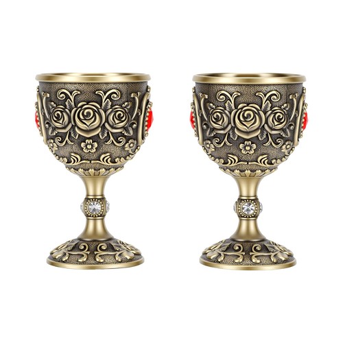 Medieval goblet chalice pair - goblet,