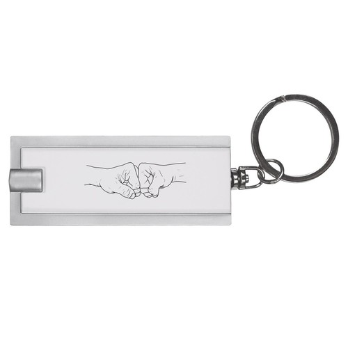 Fist bump led keyring torch - 'fist, bump'