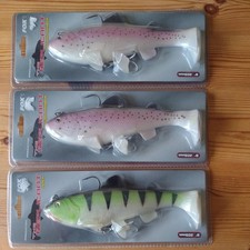 3 Original 8 Inch Fox Euro Replicants Pike Lure Swimbaits Fishing