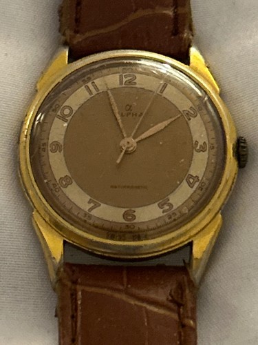 Alpha two toned gold plated