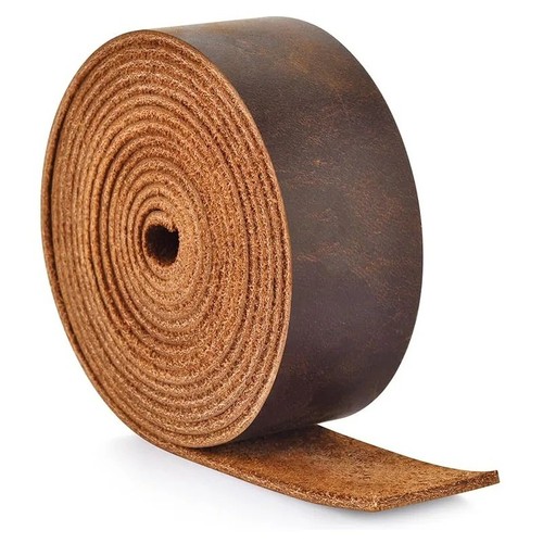 Genuine leather strip top - leather,