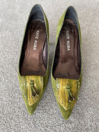 Kate kuba green suede shoes - kuba,