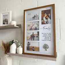 Photo Picture Frame Multi Aperture Real Wood Holds 5 6x4 Family Photos Wall Art
