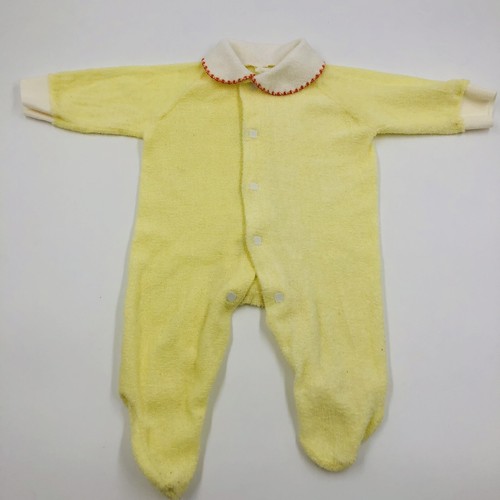 Vtg terry cloth yellow footed - vtg,