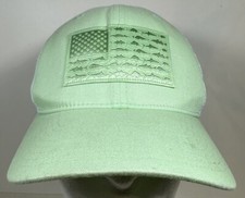 Columbia PFG Hat Fishing Flag American Cap Snapback Mint Deep Sea Boat Green