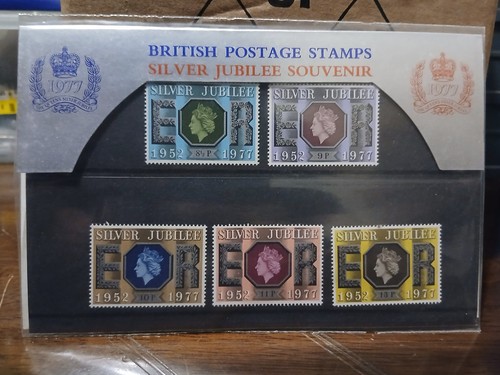 British postage stamps - british, silver