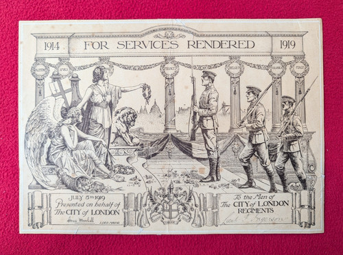 Wwi 1919 city london - of,