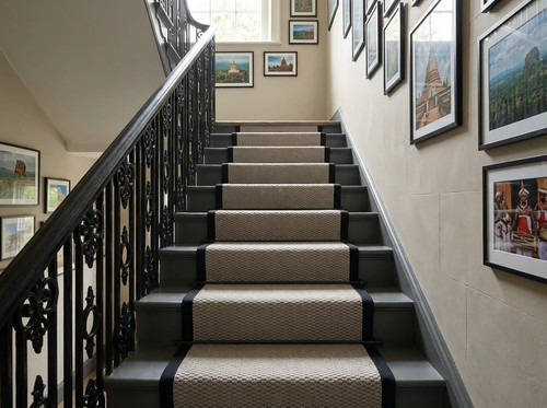 Luxury stair runner carpet - stair,