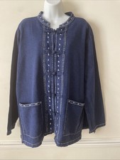 UK 18 (EU46) Blue/White