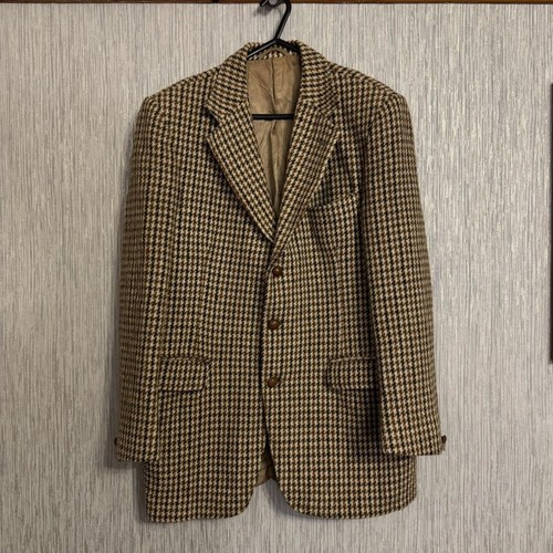 Harris tweed overcoat vintage - overcoat,
