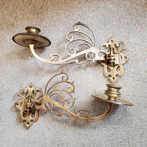 Antique brass wall piano - brass,