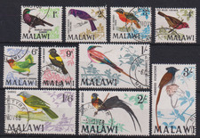 MALAWI , 1968 ' BIRDS '  SG310/19  USED PART SET      CV £16+