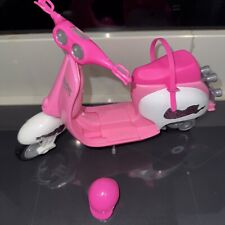 Vintage Barbie Doll Scooter Vespa 1997 Mattel Pink & White With Helmet