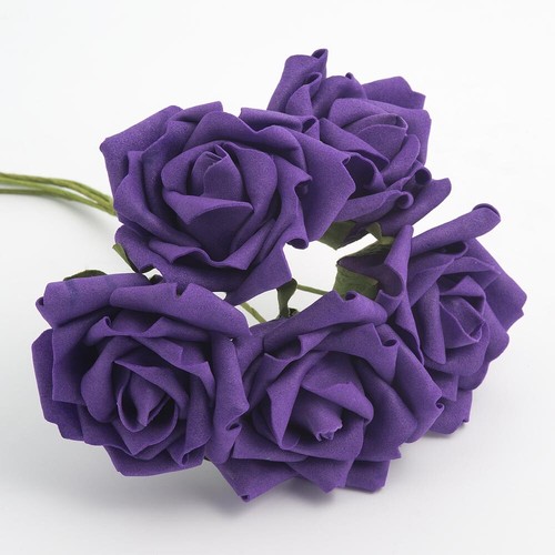 5cm foam roses bunch - foam, 6