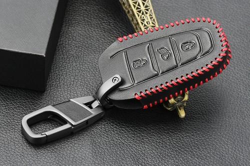 Leather car key case cover - leather, for
