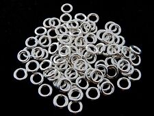 Extra Strong Closed Jump Rings - 100 pcs - Soldered - Antique Silver Tone - 8mm
