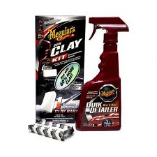 Meguiar's Quik Clay Starter Kit Detailing System 80g Clay Bar & 473ml Detailer