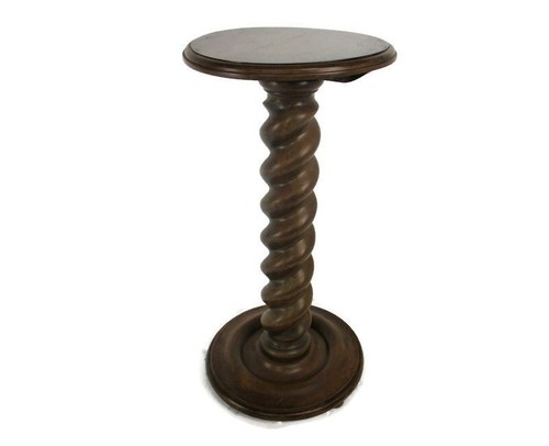 Hand carved wood barley twist - wood,